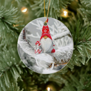 **GNOME POUR LES FÊTES** ORNEMENT DE NOËL