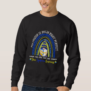 Gnome Rainbow Cousin ist nach unten perfekt T21 Sweatshirt
