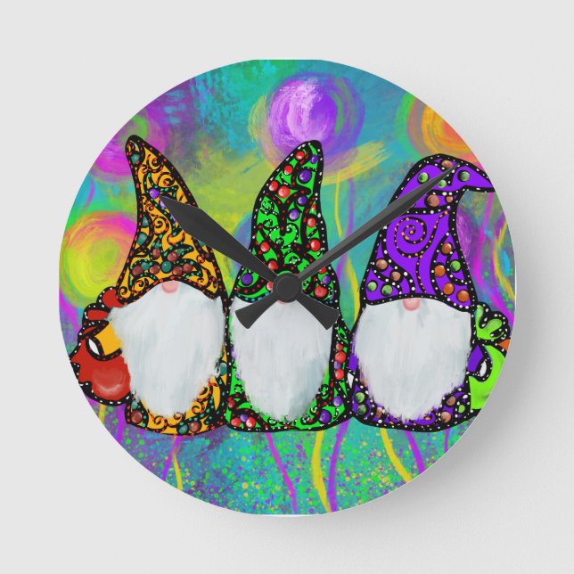 GNOME RUNDE WANDUHR (Vorderseite)