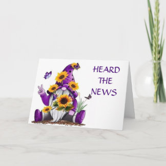 GNOME SAGT GLÜCKLICH "70. GEBURTSTAG" KARTE