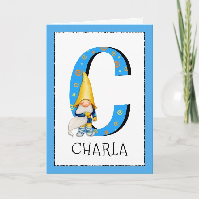 Gnome scherzt Namen des Buchstabe-C und Karte (Vorderseite)