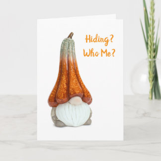 GNOME SENDET SICH BELATED BIRTHDAY GREETING ZU IHN KARTE