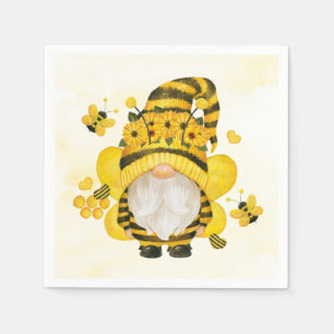Gnome Sonnenblume und BienenBaby-Dusche   Geburtst Serviette