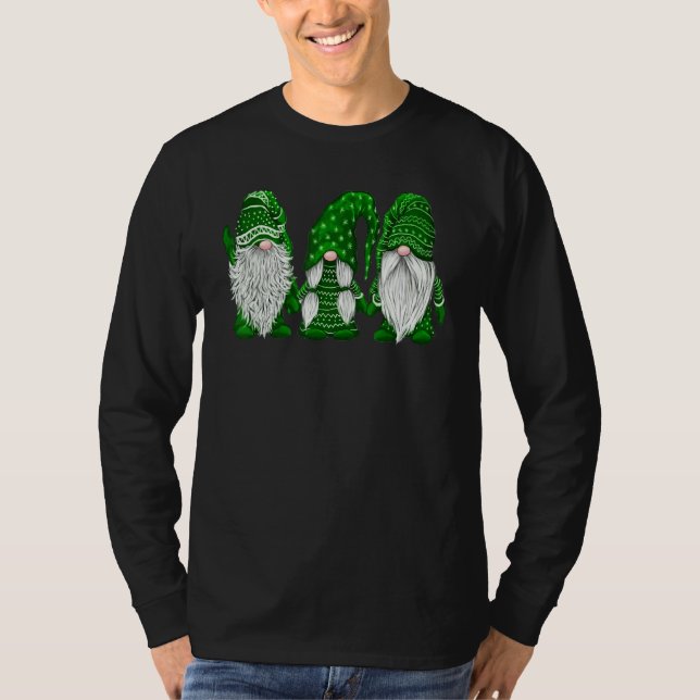 Gnome St Patrick Day Irish Green Saint Patrick Luc T-Shirt (Vorderseite)