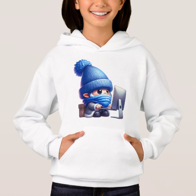 Gnome sur ordinateur (Devant)