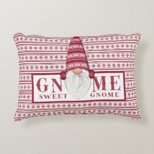 Gnome Sweet Gnome Accent Coussin