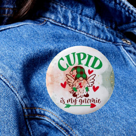 Gnome Sweet Gnome: Cupid ist Meine Gnomie-Taste Button