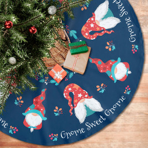 Gnome Sweet Gnome Niedlich Modern Simple Holiday B Polyester Weihnachtsbaumdecke