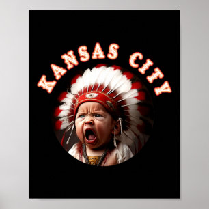 Gnome Tailgating Kansas City Bbq Kc Barbecue Kaffe Poster