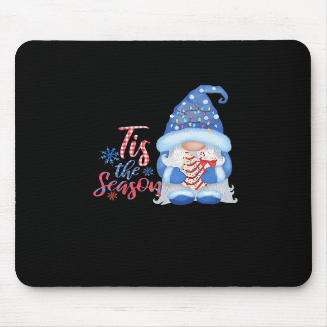 Gnome Tis The Season  Mousepad (Vorne)