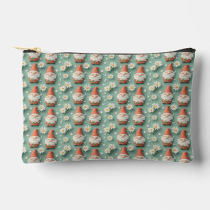 Gnome und Daisy Seamless Muster Garden Design Zubehörtasche
