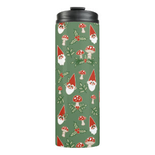 Gnome und Pilze auf Fern Thermal Tumbler Thermosbecher