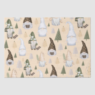 Gnome Wald Beige Seidenpapier
