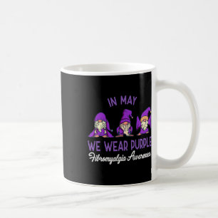Gnome Wear Lila Ribbon Fibromyalgie Schmerzen Awar Kaffeetasse