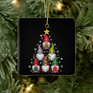 Gnome Weihnachtsbaum Lustige Weihnachten Ferien Keramikornament