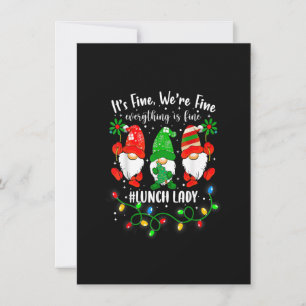 Gnome Weihnachtslicht Mir geht's gut Alles ist in  Einladung