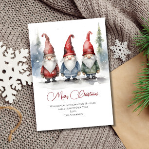 Gnome Weihnachtszeit Grüße Karte