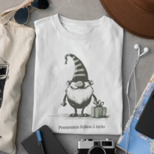 Gnome Whimsical avec cadeau - T-shirt femme