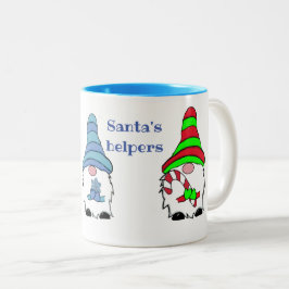 Gnome Winter Weihnachten  Zweifarbige Tasse