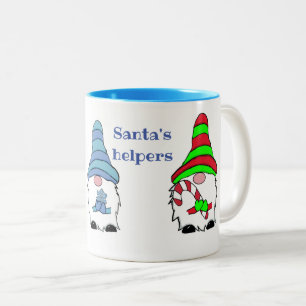Gnome Winter Weihnachten Zweifarbige Tasse
