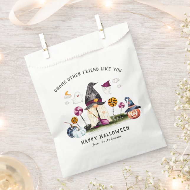 Gnome Wizard | Halloween Goodie Favor Bags Geschenktütchen (Ausgeschnitten)