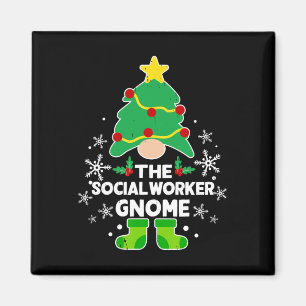 Gnome Xmas Familie Weihnachten Magnet