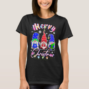 Gnome Xmas Pajamas Garden Merry Christmas Matching T-Shirt