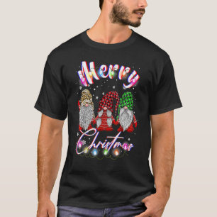 Gnome Xmas Pajamas Garden Merry Christmas Matching T-Shirt