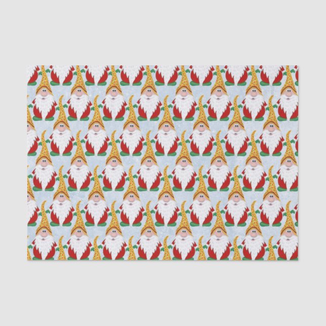 Gnome Xmas Weihnachtskids Tissue Seidenpapier (Vorderseite)