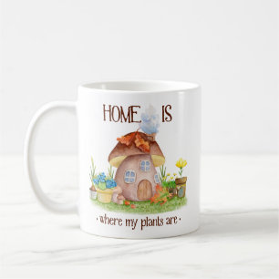 Gnome Zuhause-Pilz-Pflanze Blume Garten Kaffeetasse