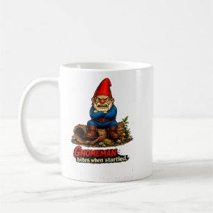 Gnomemann beißt, wenn er erschreckt wird Lustige F Kaffeetasse