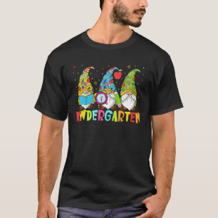 Gnomen Kindergarten Crew First Day Teacher Back To T-Shirt