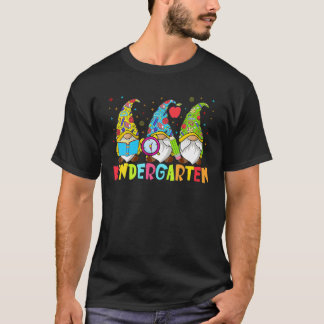 Gnomen Kindergarten Crew First Day Teacher Back To T-Shirt