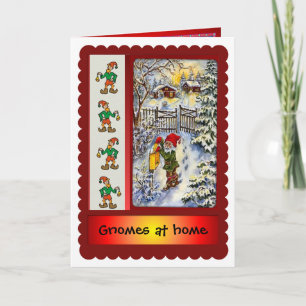 Gnomes auf Zuhause zu Weihnachten