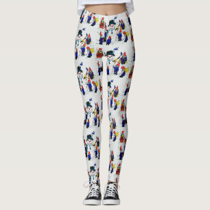 GNOMES BUILD SNOWMAN LEGGINGS