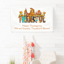 Gnomes Dankbarkeit dankbar gesegneter Erntedank Banner