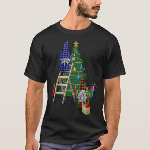 Gnomes Dekorieren der Niedlichen Weihnachtsbaume T-Shirt