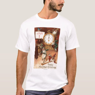 Gnomes, die um eine Uhr Partying sind T-Shirt