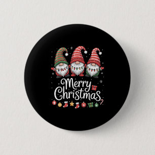 Gnomes Frohe Weihnachtslehre Niedlich Gnome Xma Button