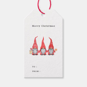 Gnomes fröhliche Weihnachten zu von Angewohnheit Geschenkanhänger