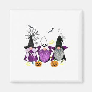 Gnomes Ghost Beängstigend Gnome Autumn Pumpkin Hal Magnet