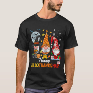 Gnomes Halloween Frohe Weihnachtsfeier HalloDankes T-Shirt