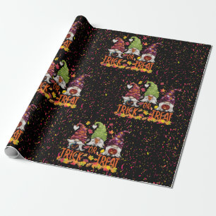Gnomes Halloween Trick oder Treat Party Geschenkpapier