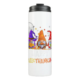 Gnomes Happy Hallothanksmas Halloween Christmas Th Thermosbecher