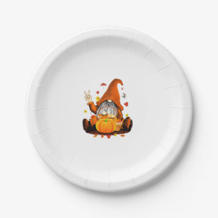 Gnomes Herbst Niedlicher Halloween Erntedank Lon Pappteller