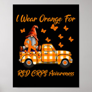 Gnomes I trage Orange für RSD Crps Bewusstsein Poster