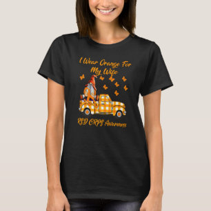 Gnomes Ich trage Orange für meine Ehefrau Rsd Crps T-Shirt
