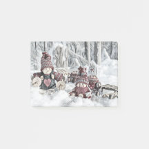 Gnomes in einer Winterlandschaft Hinweise