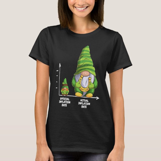 Gnomes Inflation Rates  St Patricks Day Inflation T-Shirt (Vorderseite)