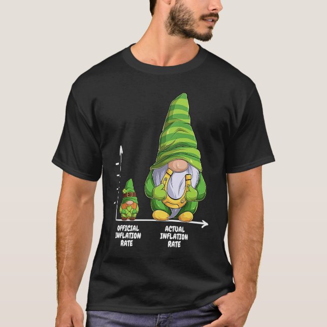 Gnomes Inflation Rates  St Patricks Day Inflation T-Shirt (Vorderseite)